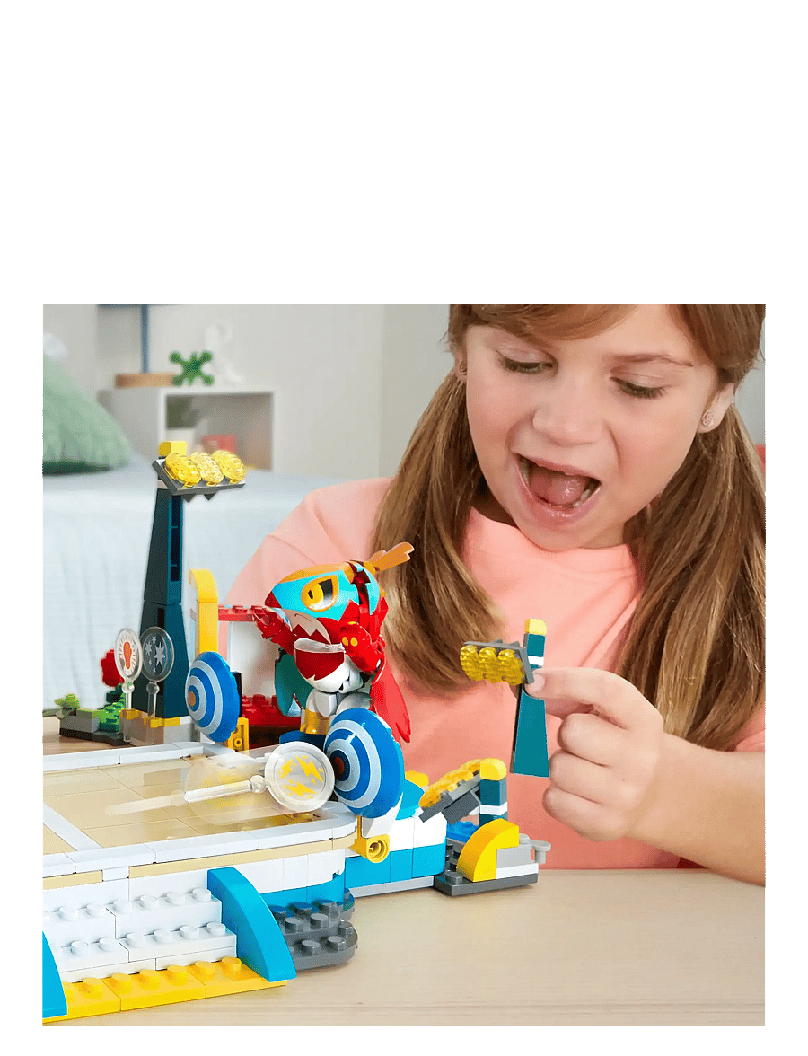 Mega - Pokémon Traning Stadium Building Toy Kit, with 5 Action Figures (1101 Pieces) for Kids - spiel-sets - multi color - 3