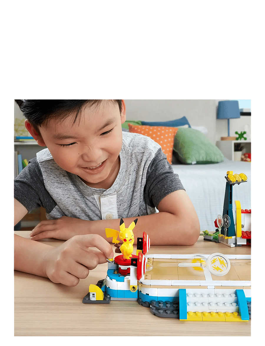 Mega - Pokémon Traning Stadium Building Toy Kit, with 5 Action Figures (1101 Pieces) for Kids - spiel-sets - multi color - 4
