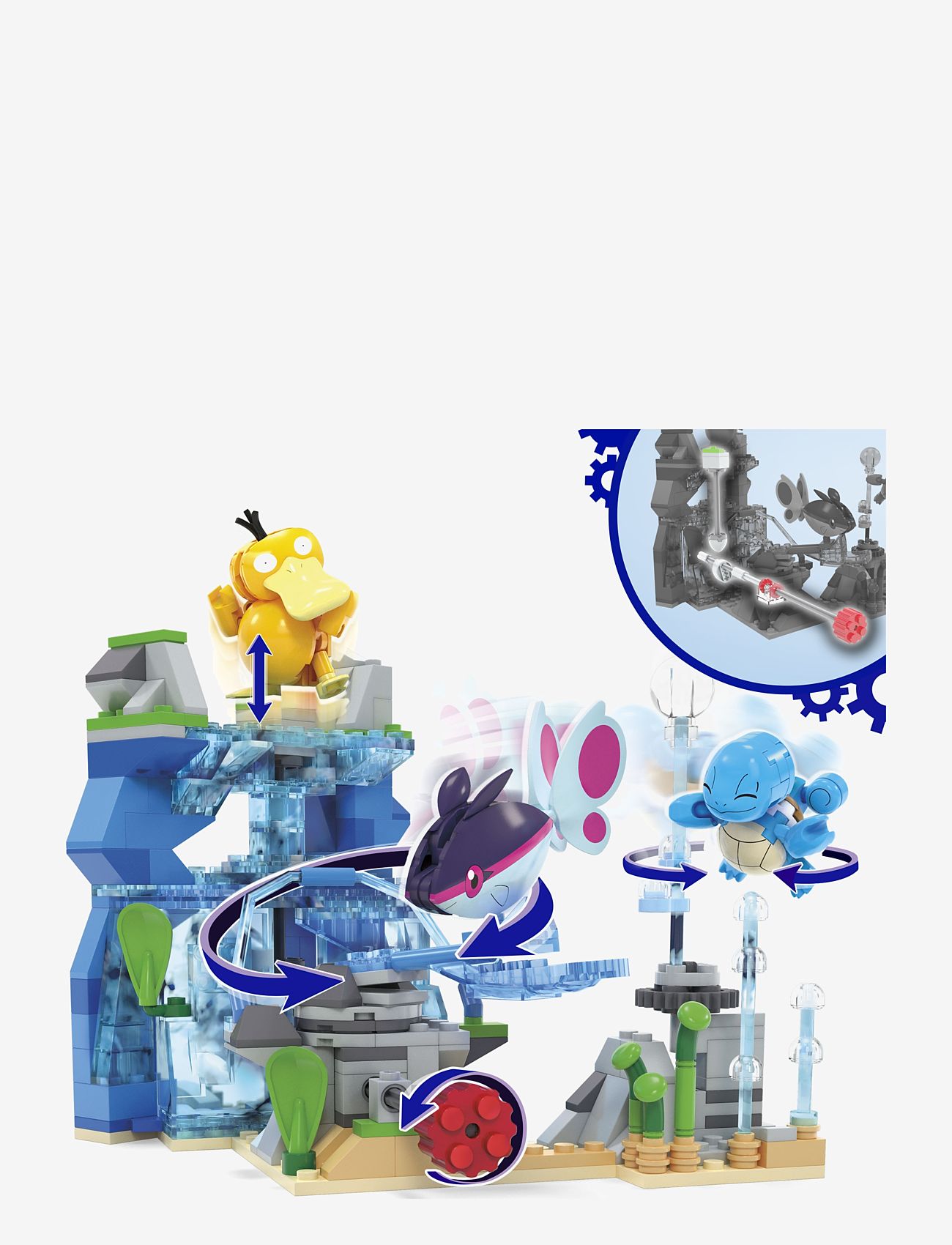 Mega - Pokémon Aquatic Adventure Building Toy Kit, with 3 Action Figures (319 Pieces) for Kids - ehituskomplektid - multi color - 3