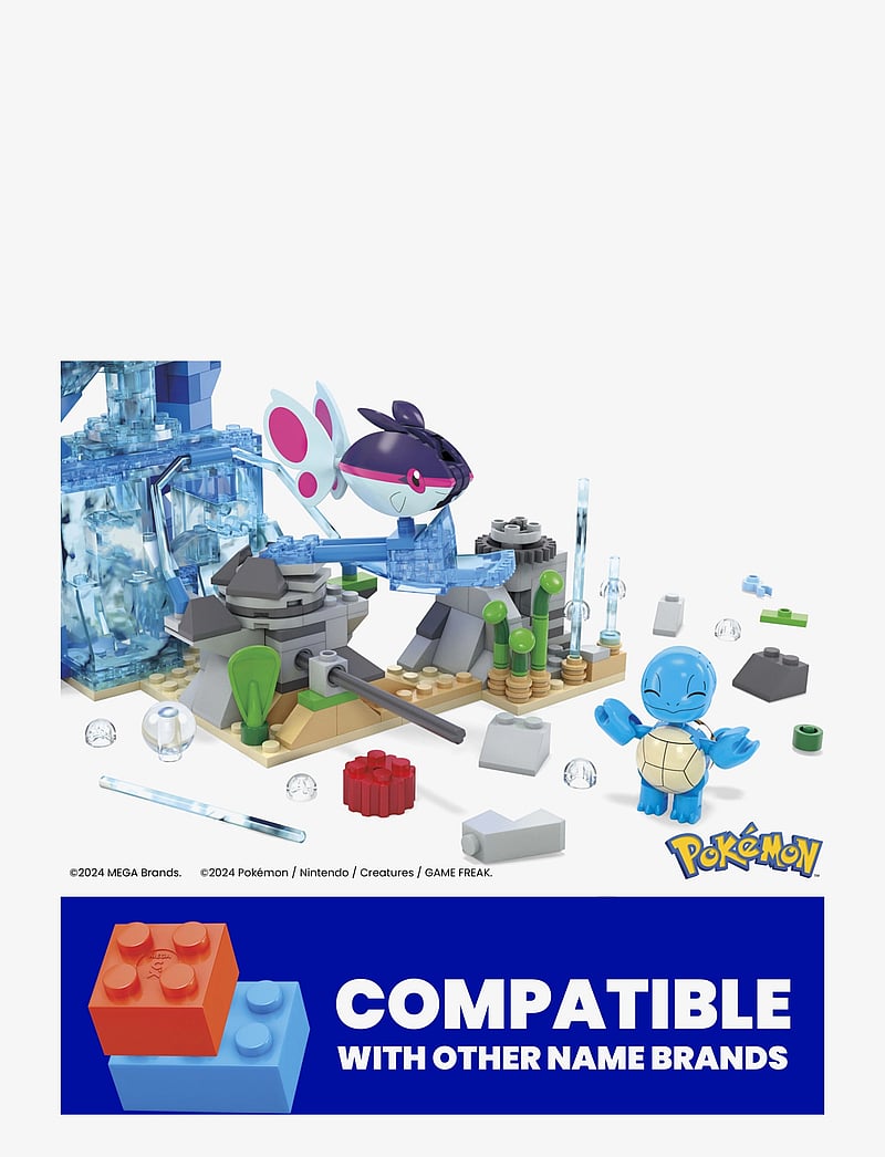 Mega - Pokémon Aquatic Adventure Building Toy Kit, with 3 Action Figures (319 Pieces) for Kids - ehituskomplektid - multi color - 4