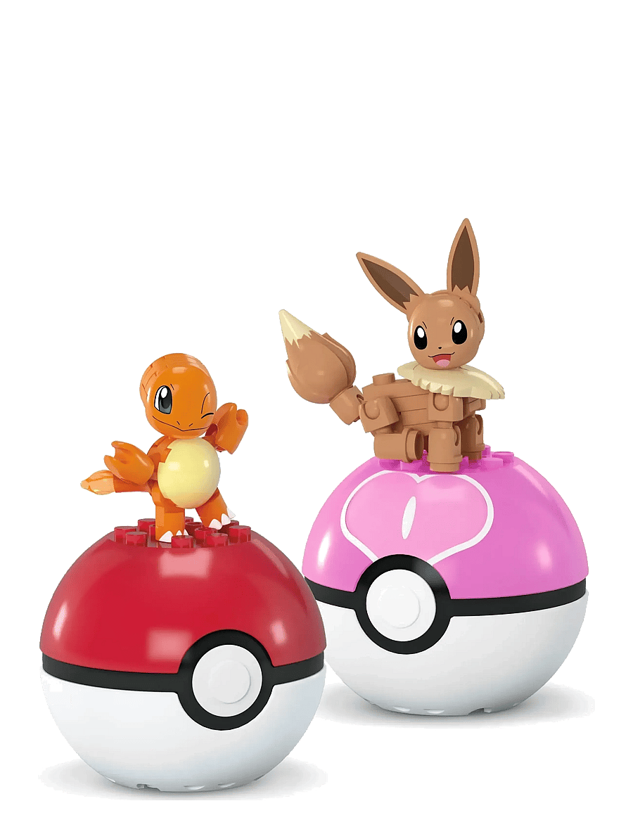 Mega - Pokémon Poké Ball 2-Pack Building Toy Kits with 2 Action Figures (40 Pieces) for Kids - mängukomplektid - multi color - 4