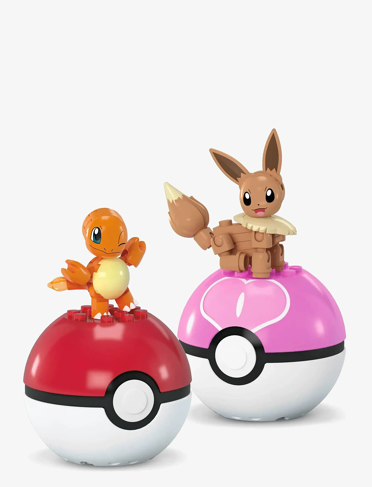Mega - Pokémon Poké Ball 2-Pack Building Toy Kits with 2 Action Figures (40 Pieces) for Kids - legesæt - multi color - 5