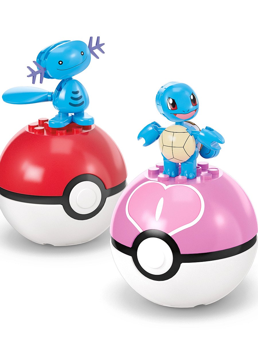 Mega - Pokémon Water-Type Trainer Team Building Toy Kits with 2 Action Figures (79 Pieces) for Kids - action-figuren - multi color - 5