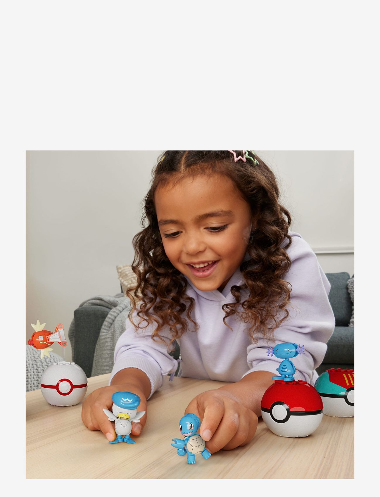 Mega - Pokémon Water-Type Trainer Team Building Toy Kits with 2 Action Figures (79 Pieces) for Kids - julklappar under 500kr - multi color - 1