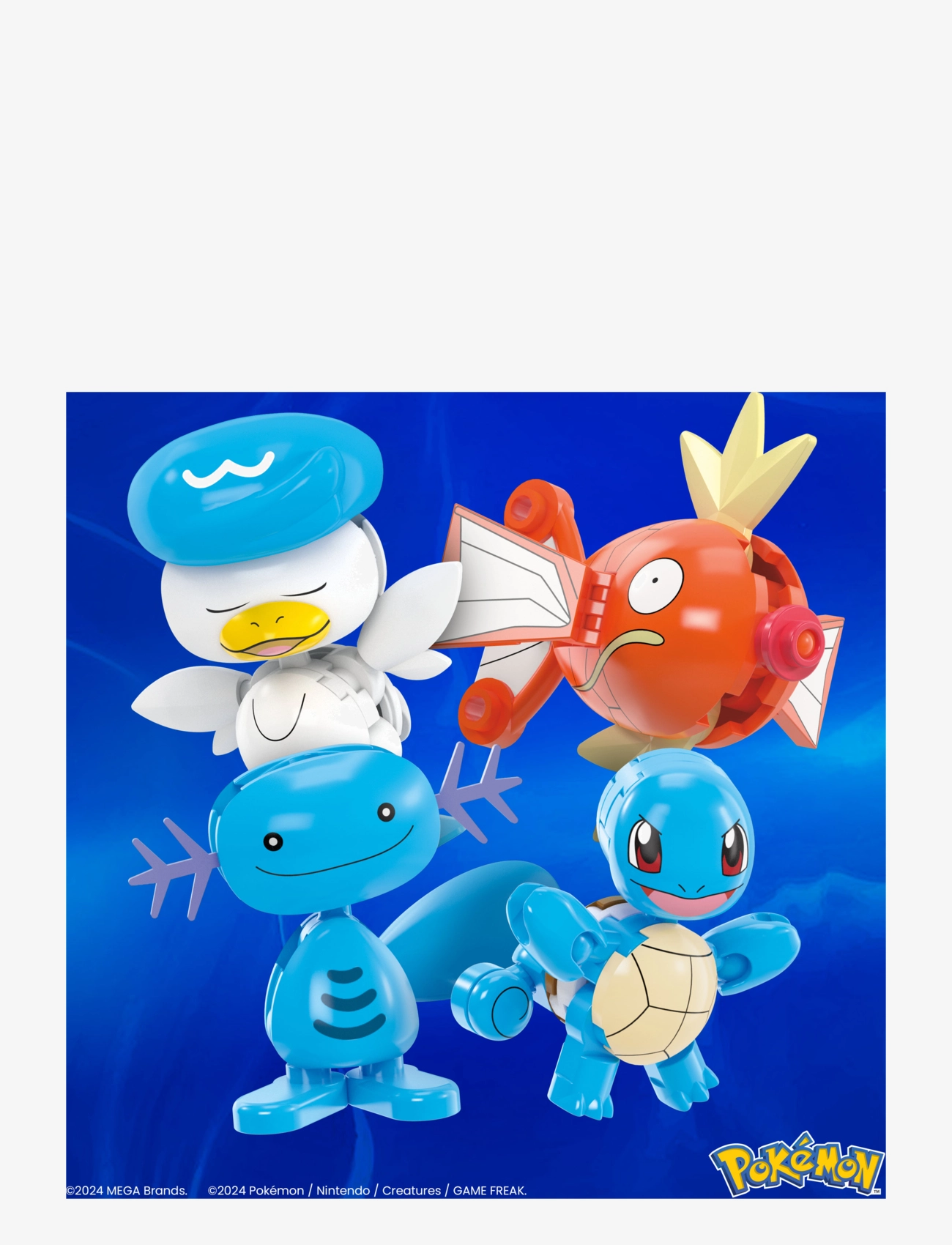 Mega - Pokémon Water-Type Trainer Team Building Toy Kits with 2 Action Figures (79 Pieces) for Kids - action-figuren - multi color - 2