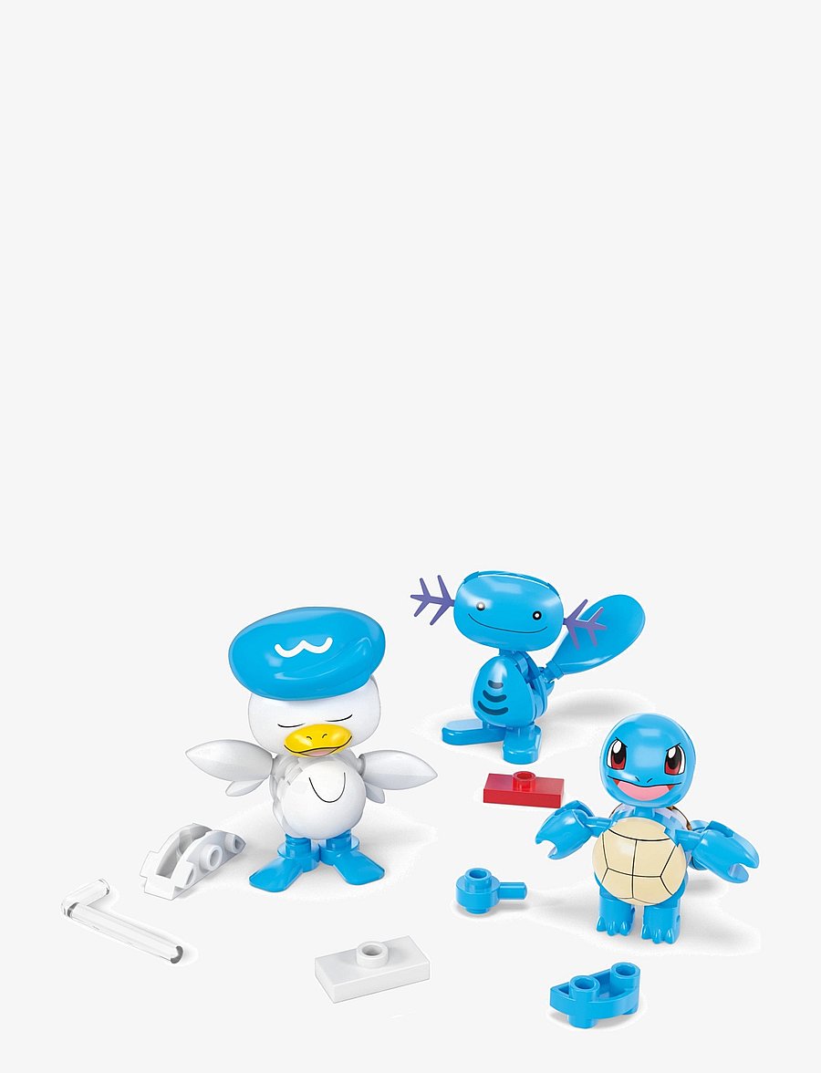 Mega - Pokémon Water-Type Trainer Team Building Toy Kits with 2 Action Figures (79 Pieces) for Kids - action-figuren - multi color - 3