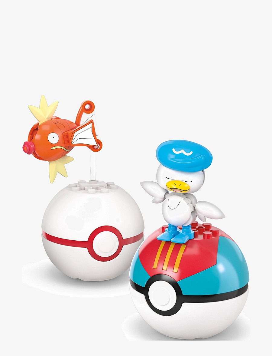 Mega - Pokémon Water-Type Trainer Team Building Toy Kits with 2 Action Figures (79 Pieces) for Kids - action-figuren - multi color - 4