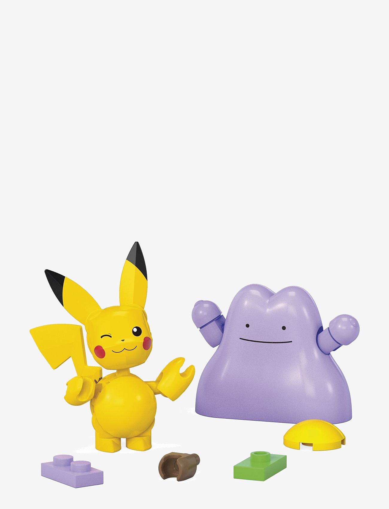 Mega - Pokémon Poké Ball 2-Pack Building Toy Kits with 2 Action Figures (42 Pieces) for Kids - actionfigurer - multi color - 1