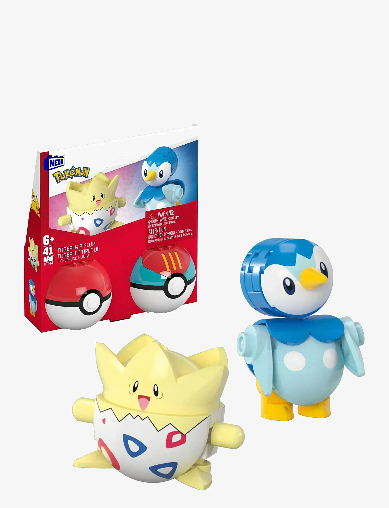 Mega - Pokémon Poké Ball 2-Pack Building Toy Kits with 2 Action Figures (41 Pieces) for Kids - action-figuren - multi color - 0