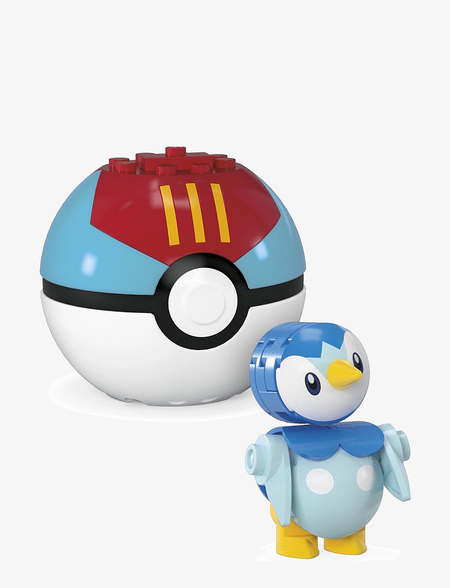 Mega - Pokémon Poké Ball 2-Pack Building Toy Kits with 2 Action Figures (41 Pieces) for Kids - actionfigurer - multi color - 1