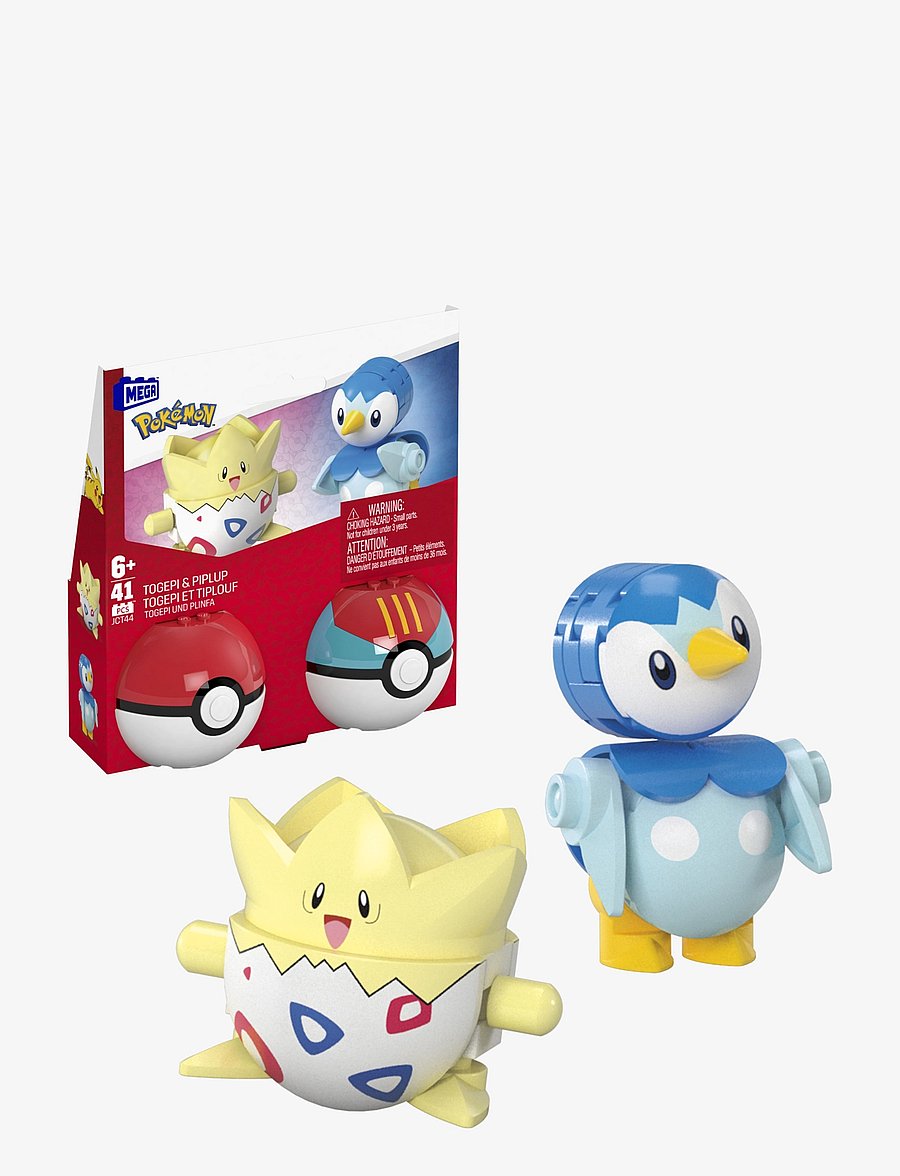 Mega - Pokémon Poké Ball 2-Pack Building Toy Kits with 2 Action Figures (41 Pieces) for Kids - actionfigurer - multi color - 4