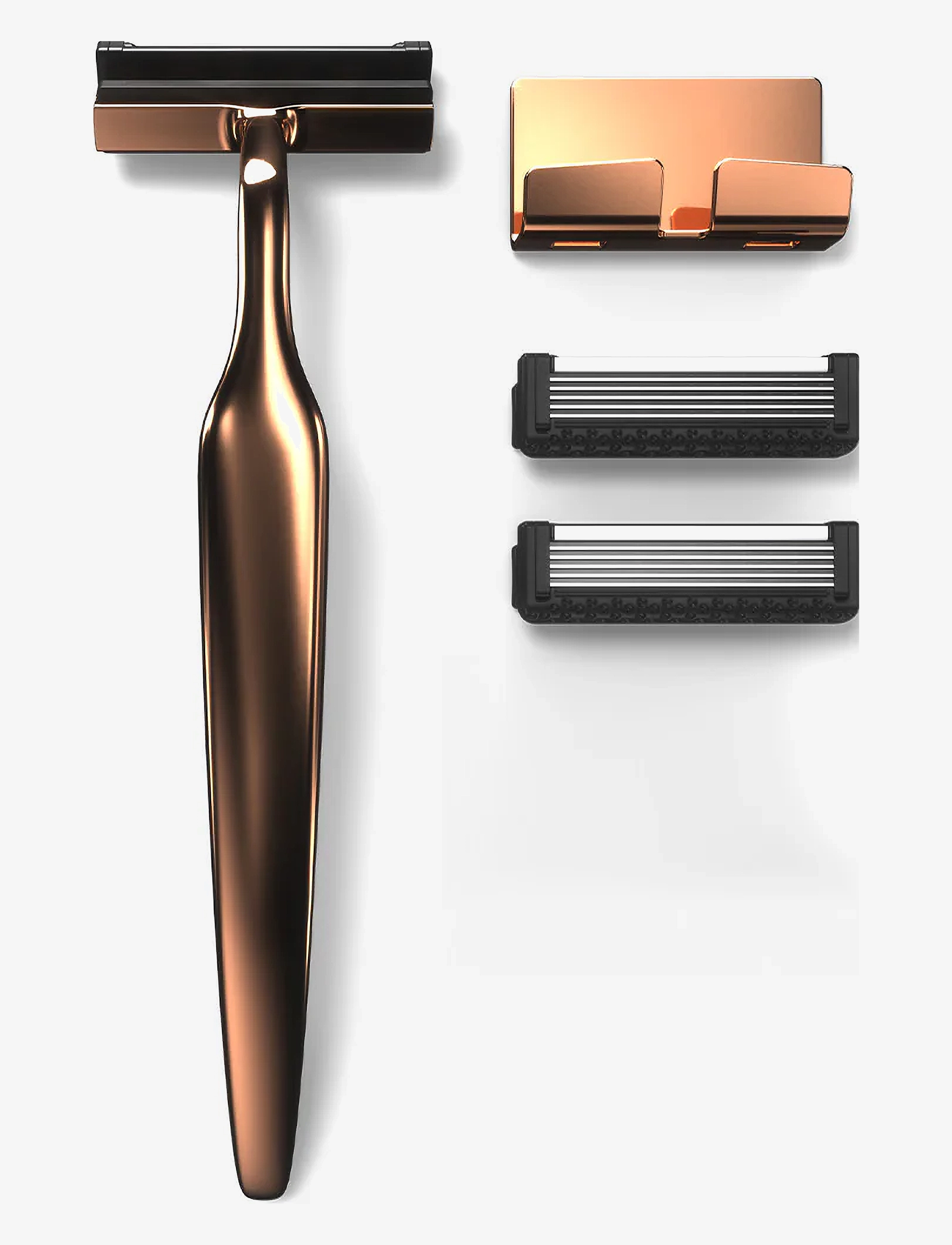 Melle Bronze Razor Kit - Háreyðing - BRONZE / brown