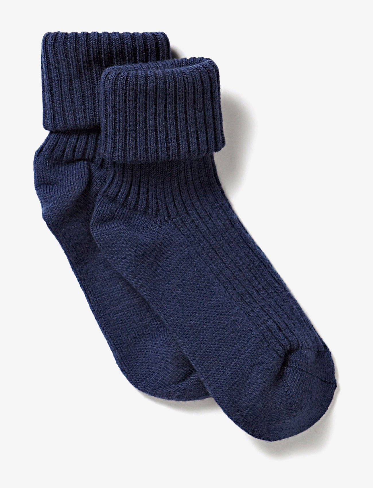 Melton - Wool - Babysock Heavy Rib - marine - 1