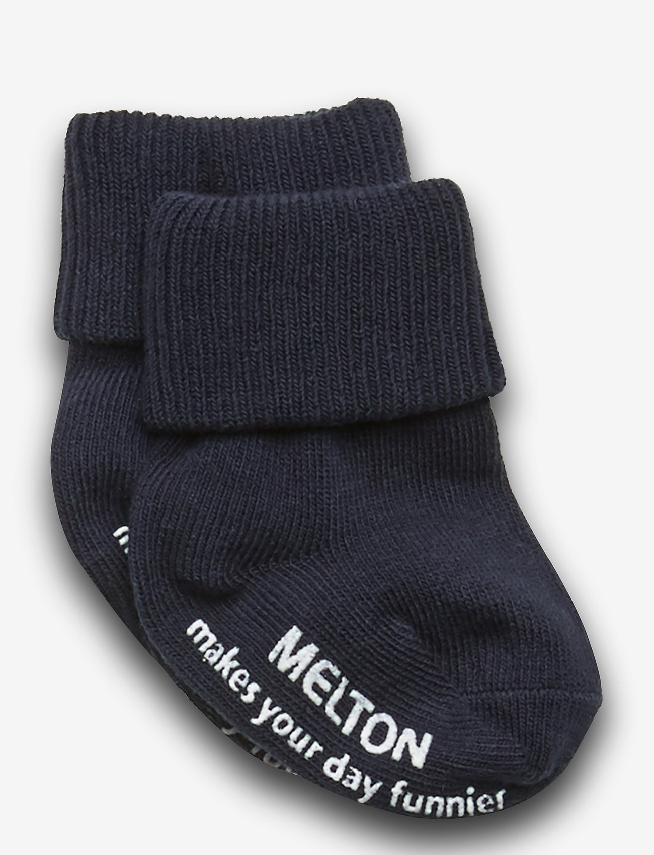 Melton - Cotton socks - anti-slip - laveste priser - marine - 0