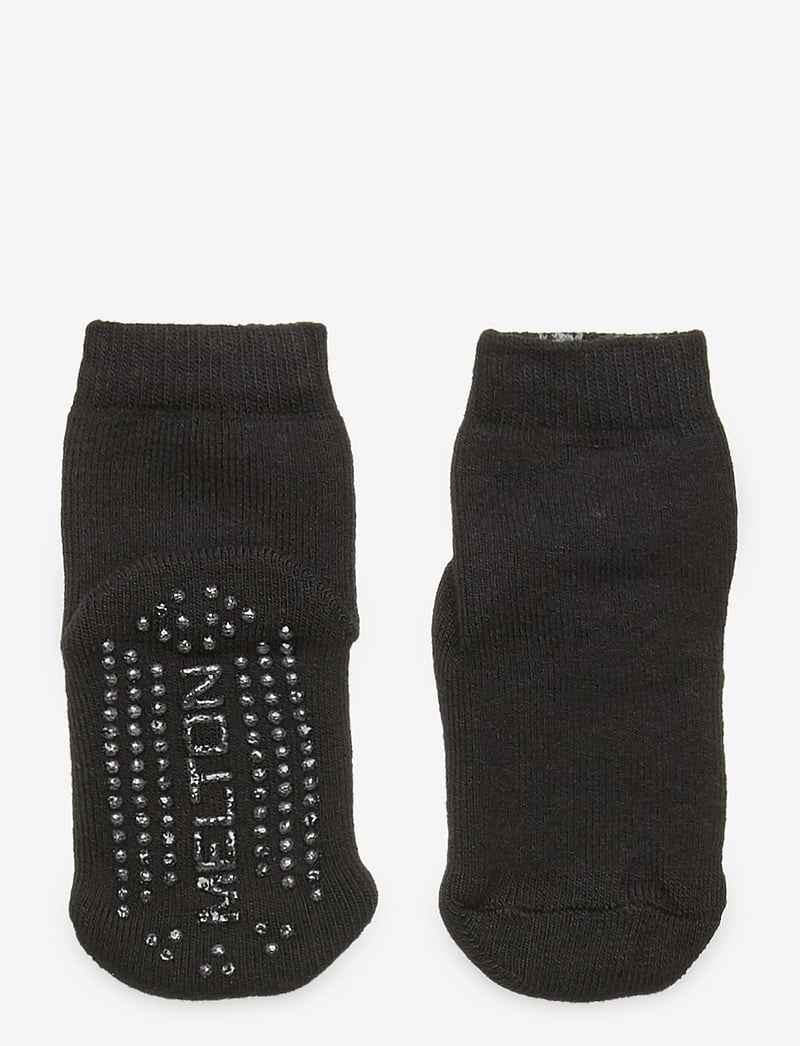 Melton - Cotton socks - Let's Go - anti-rutsch socken - black - 0