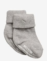Cotton socks - anti-slip - 135/LIGHT GREY MELANGE