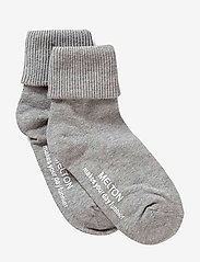 Melton - Cotton socks - anti-slip - laveste priser - 135/light grey melange - 0