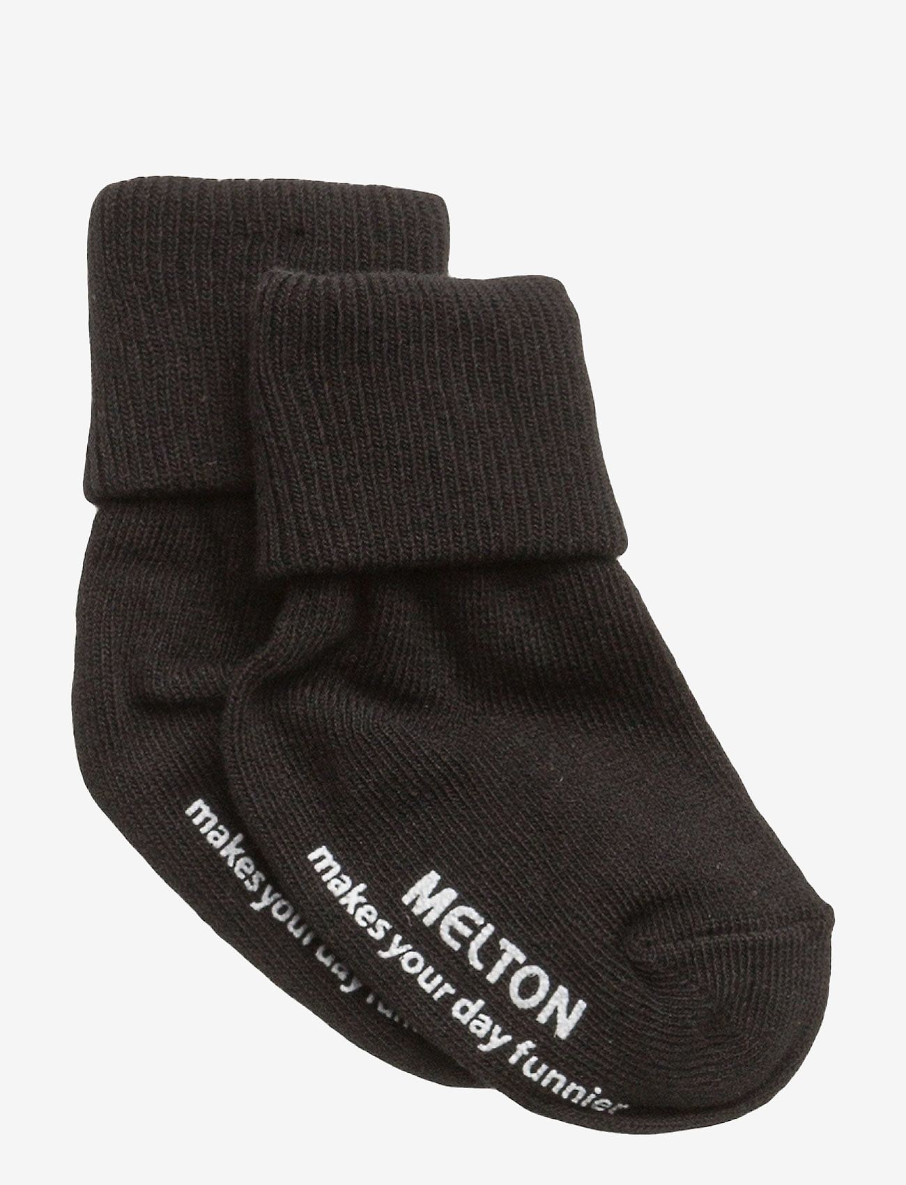 Melton Basic Sock ABS - Sokker - BLACK / black