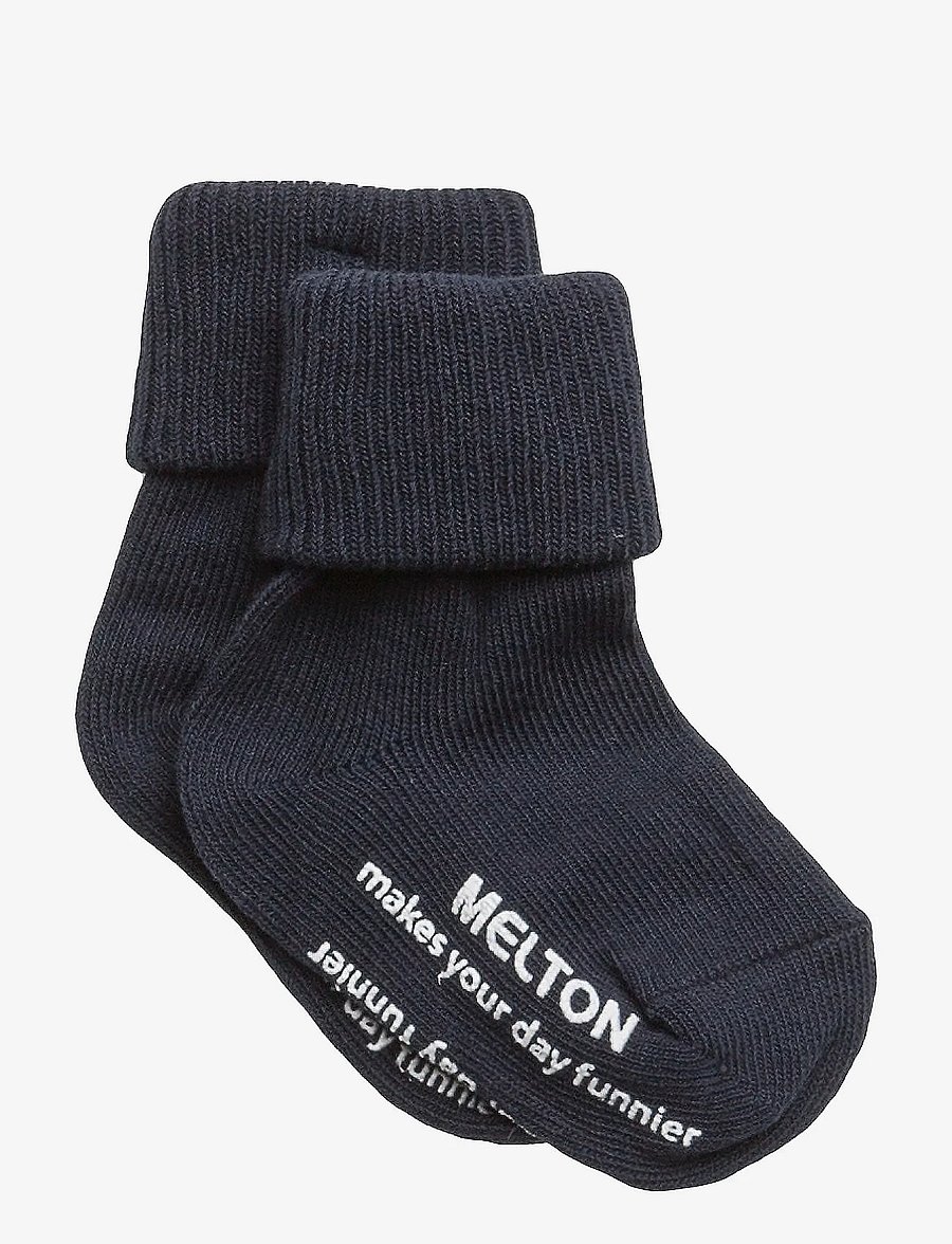 Melton - Cotton socks - anti-slip - strümpfe - marine - 0