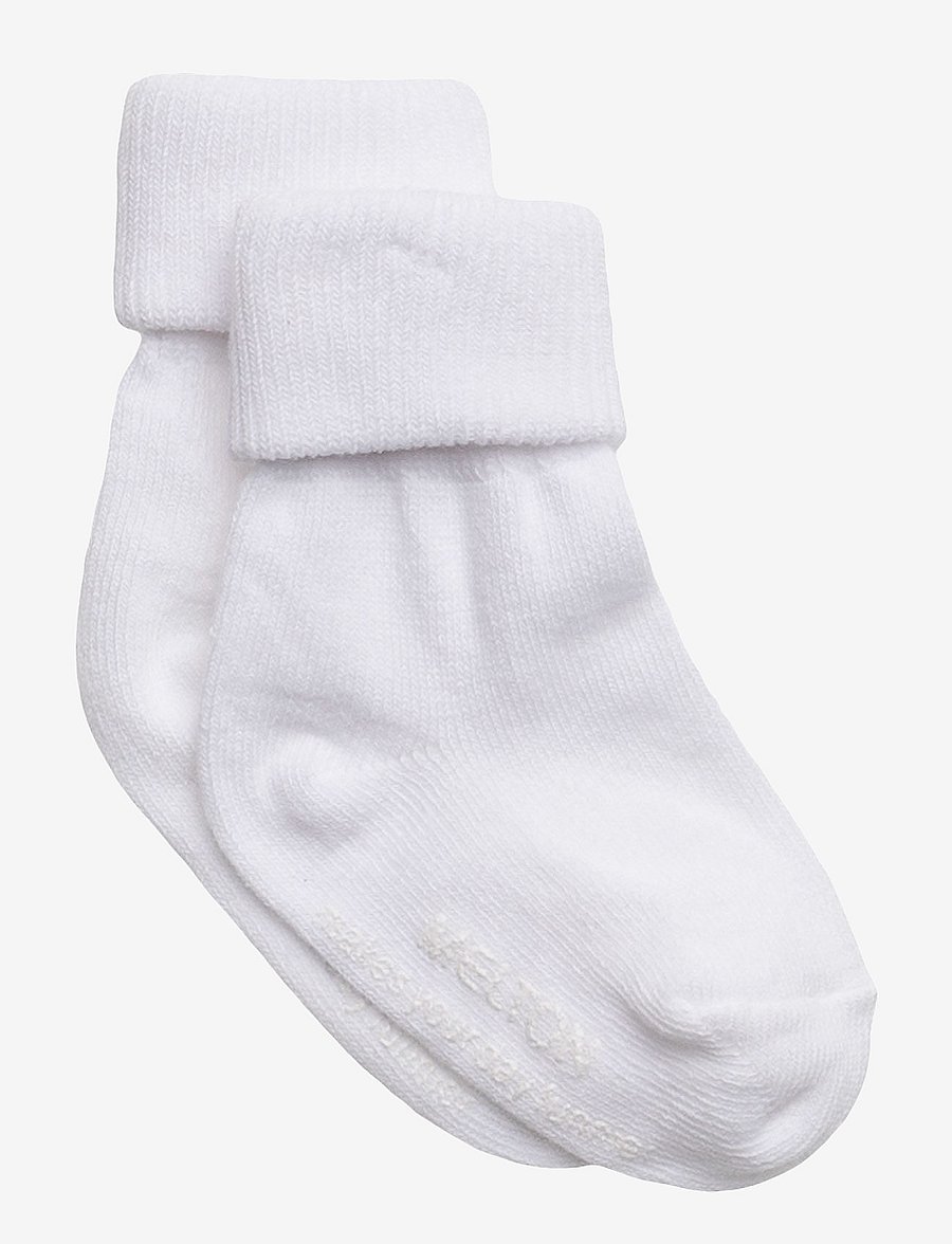 Melton - Cotton socks - anti-slip - sokid - white - 0