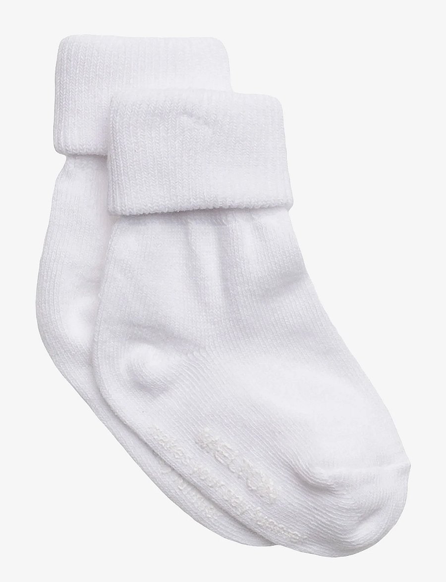 Melton - Cotton socks - anti-slip - sokid - white - 0