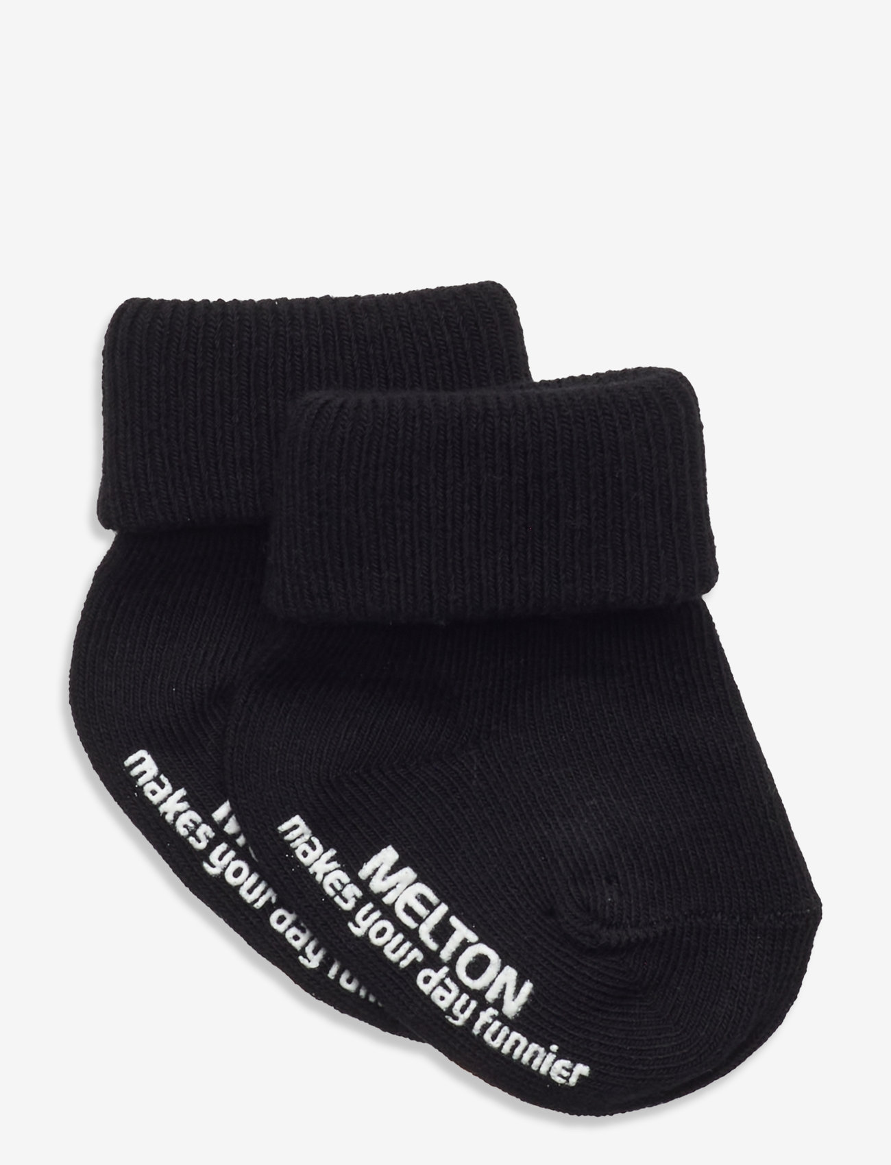 Melton - Cotton socks - anti-slip - lowest prices - black - 0