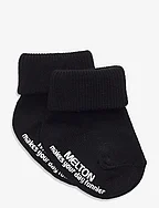 Cotton socks with anti-slip - BLACK