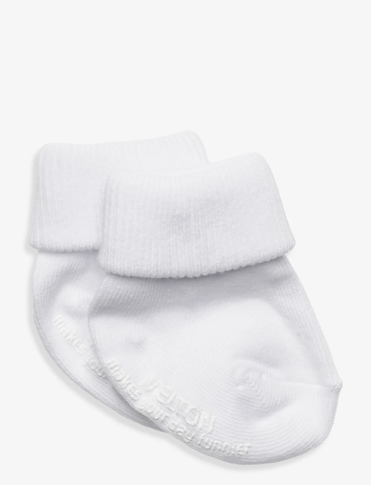 Melton - Cotton socks - anti-slip - mažiausios kainos - white - 0