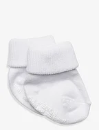 Cotton socks with anti-slip - WHITE