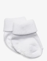 Melton - Cotton socks - anti-slip - laveste priser - white - 0