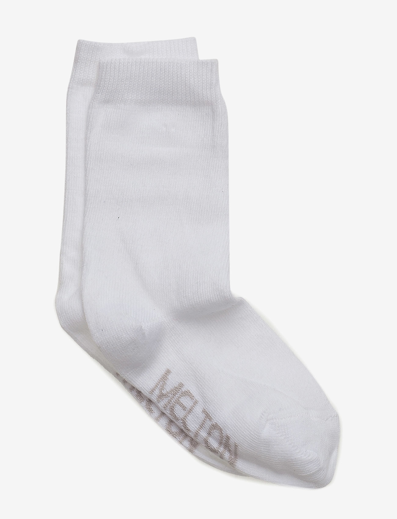 Melton Cotton Socks, Børn, Skridsikre Sokker, Hvid, Str: 17/19