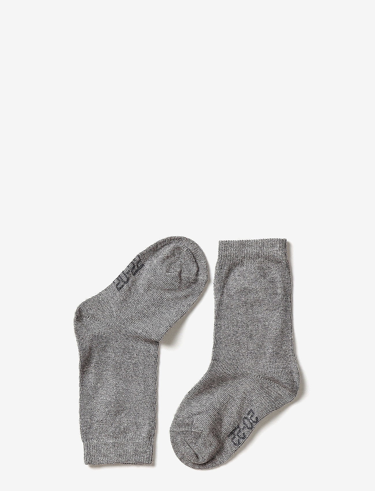 Melton Cotton socks - Basics - LIGHT GREY MEL. / grey