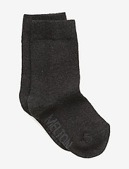 Melton - Cotton socks - strømper - 180/dark grey melange - 0