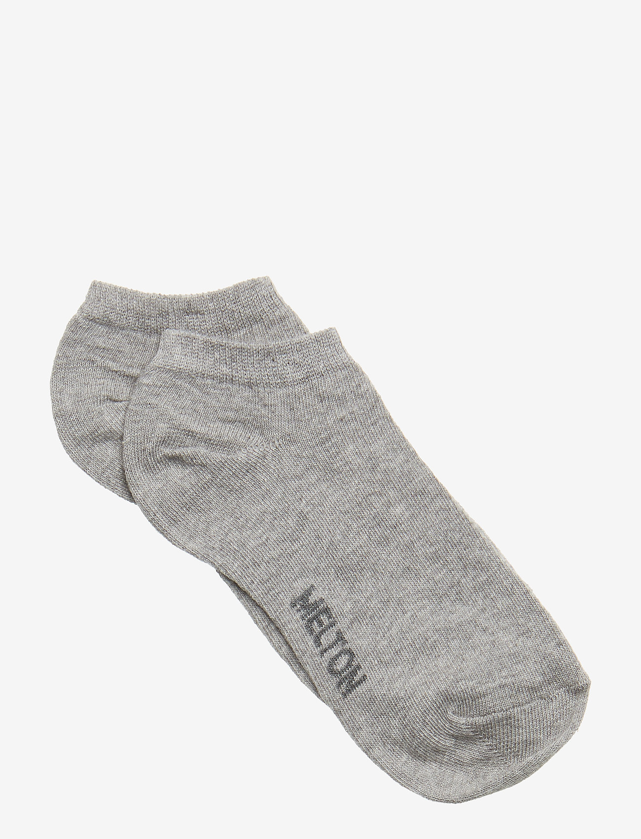 Melton - Cotton sneaker socks - light grey mel. - 0