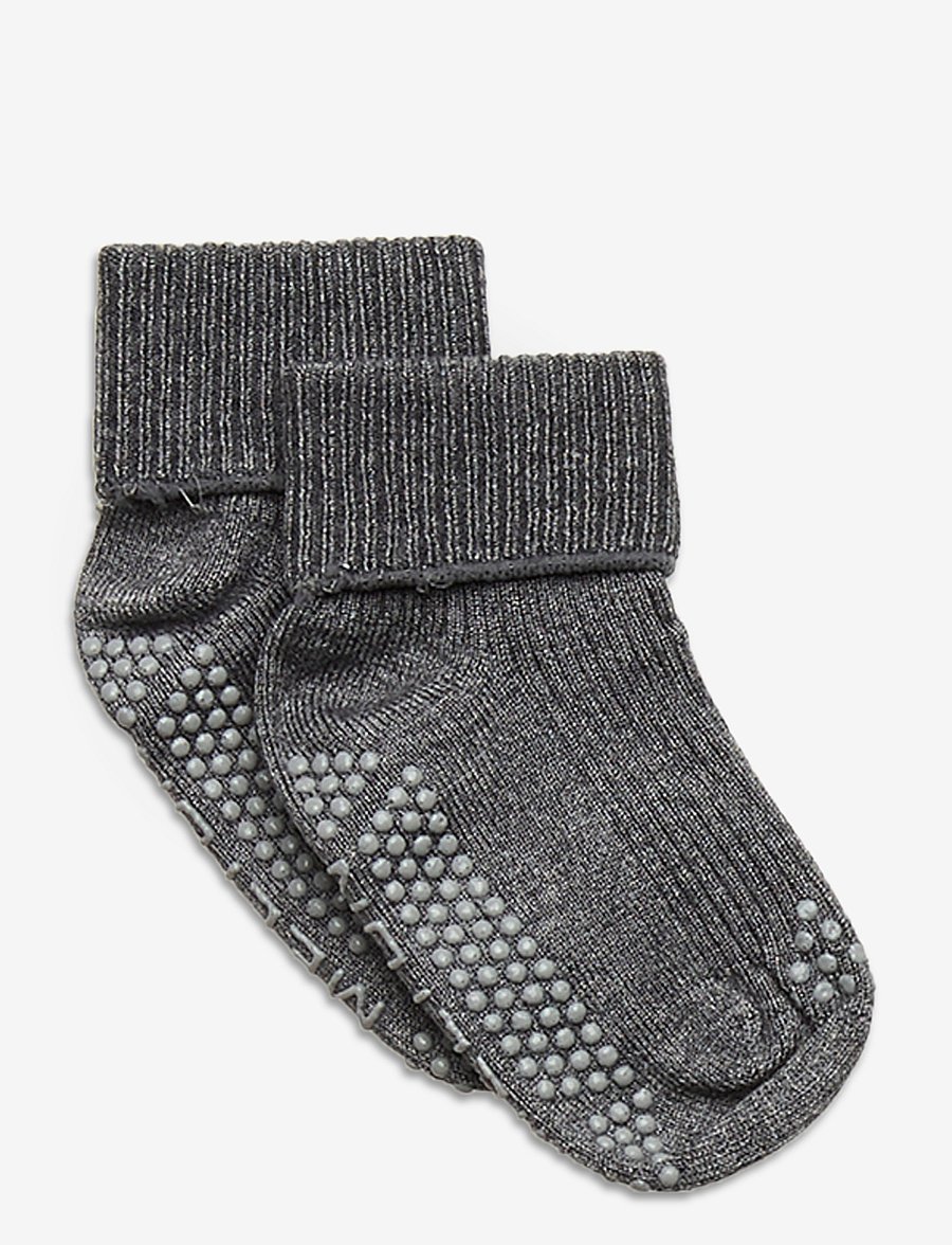 Melton - Wool socks - anti-slip - libisemisvastased sokid - light grey mel. - 0