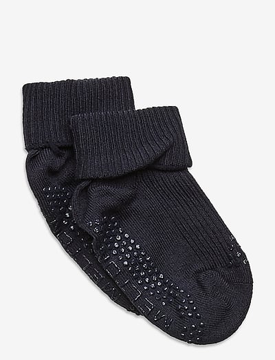 Melton Wool socks - anti-slip - Apģērbs - MARINE / blue