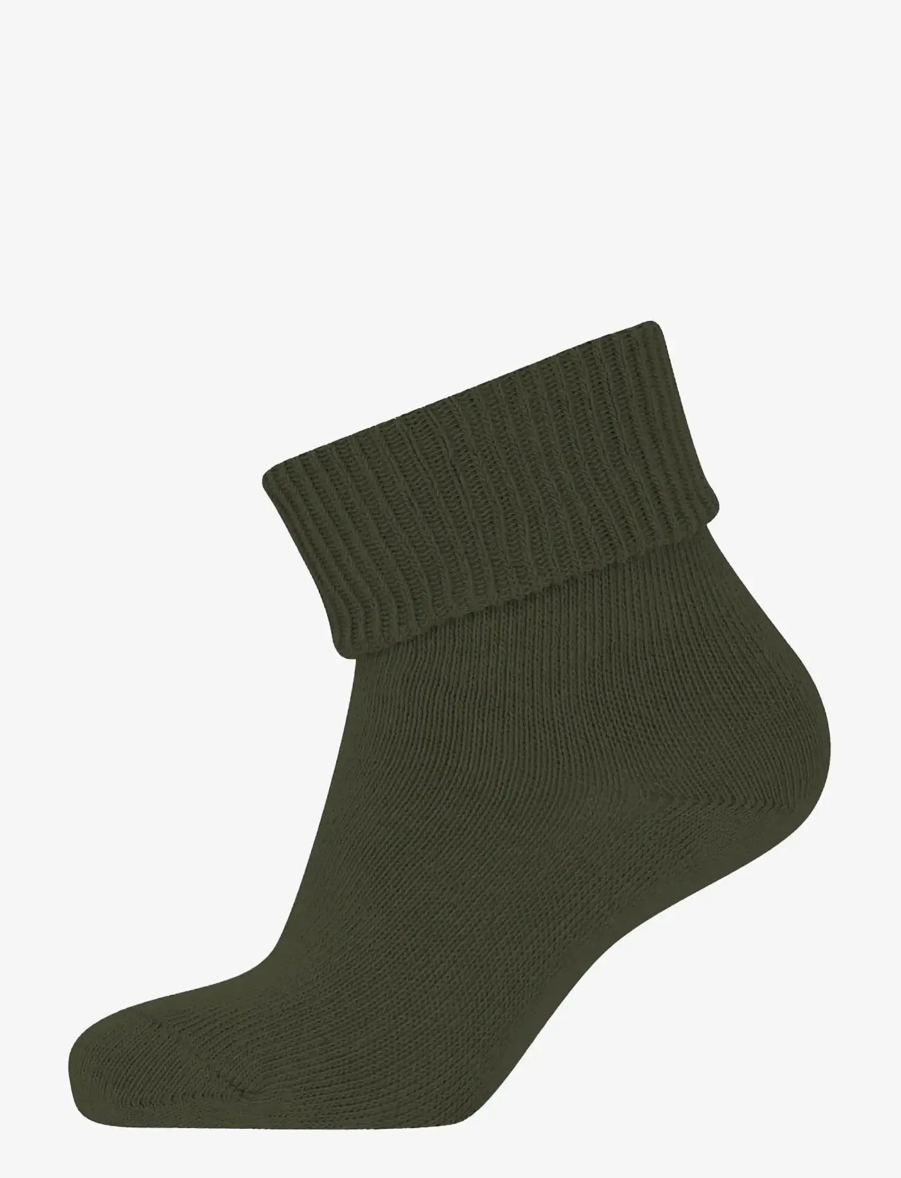Melton - Cotton socks - anti-slip - skridsikre sokker - ivy green - 0