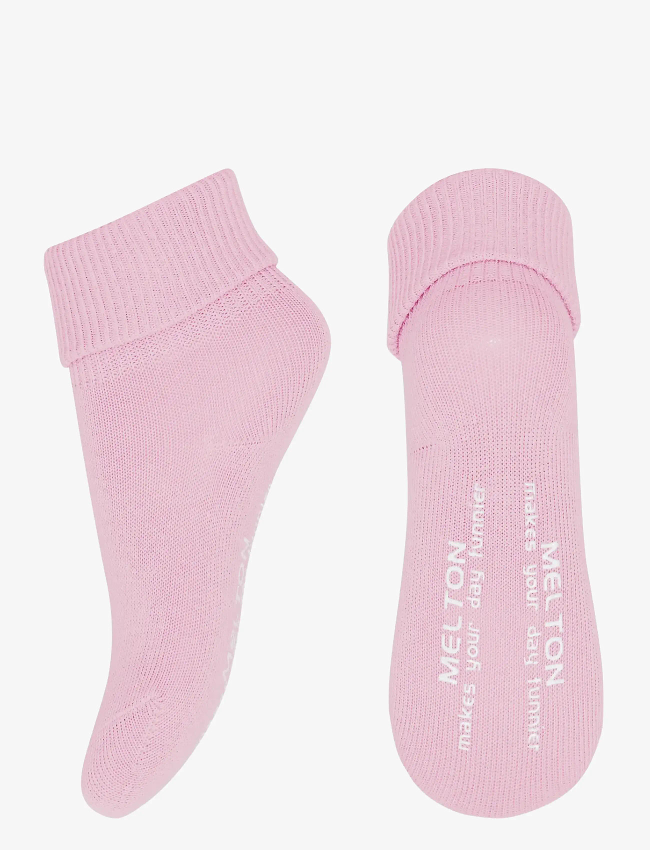 Melton - Cotton socks - anti-slip - skridsikre sokker - pink nectar - 0