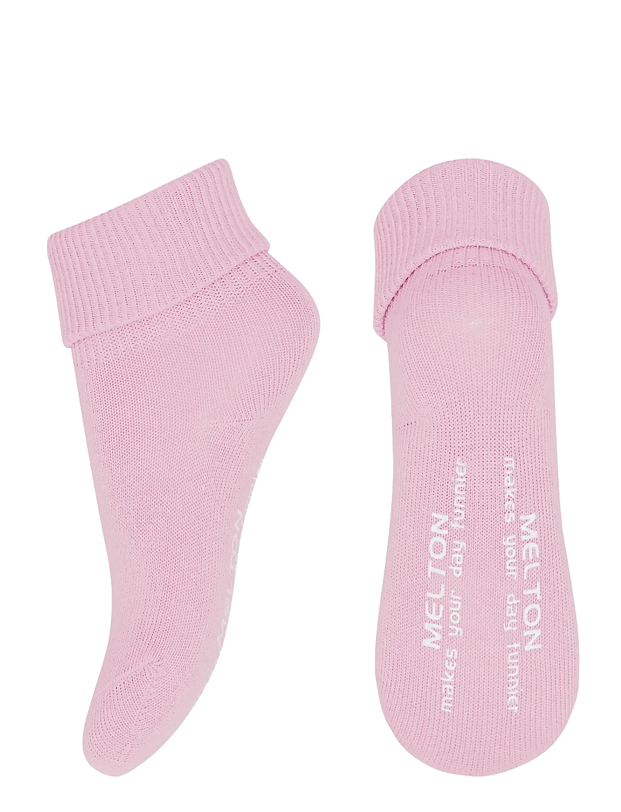 Melton - Cotton socks - anti-slip - halksockor - pink nectar - 0