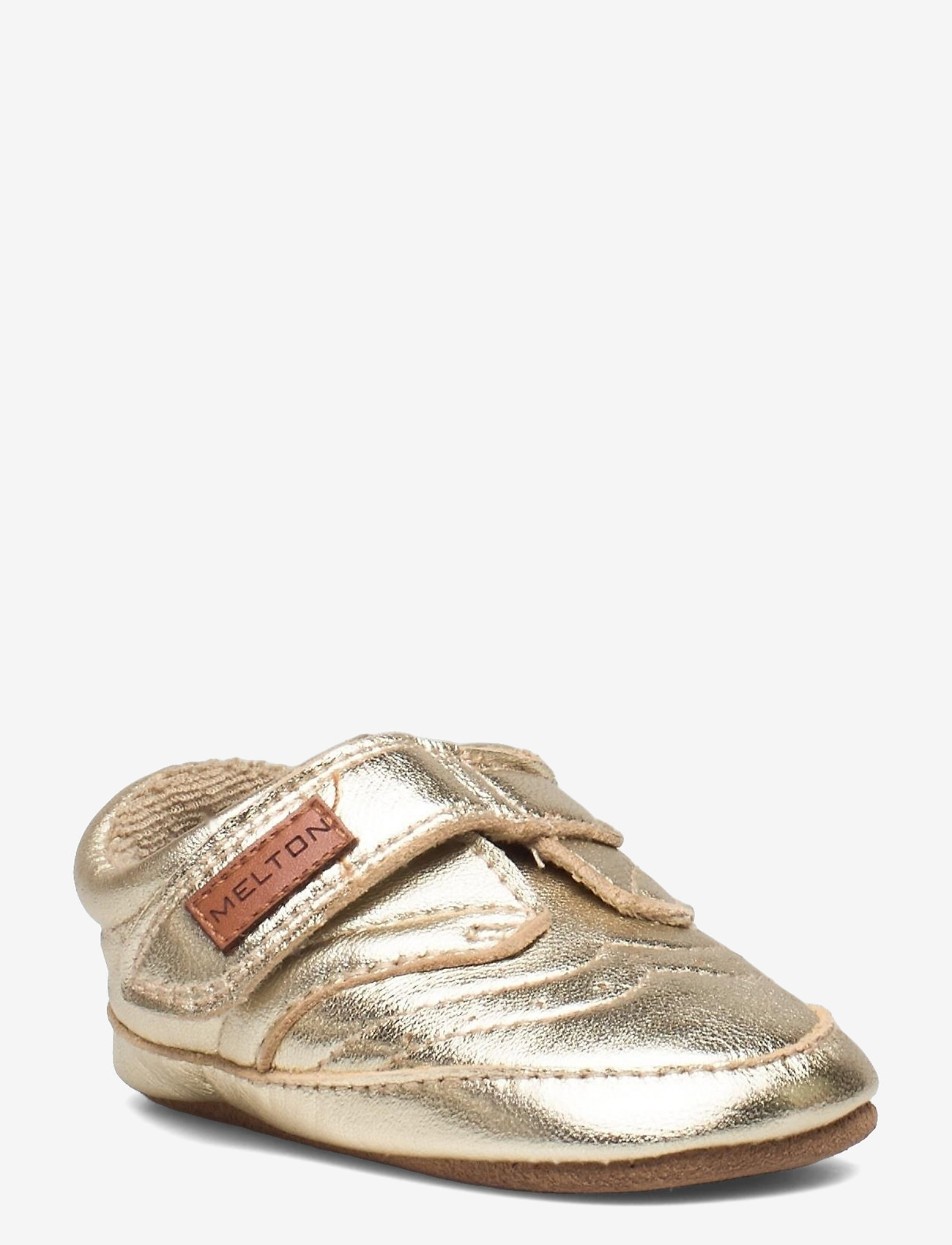 Melton - Leather Shoe - Velcro - gold - 0