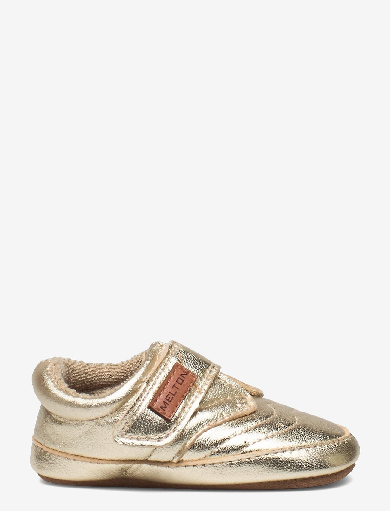 Melton - Leather Shoe - Velcro - gold - 1