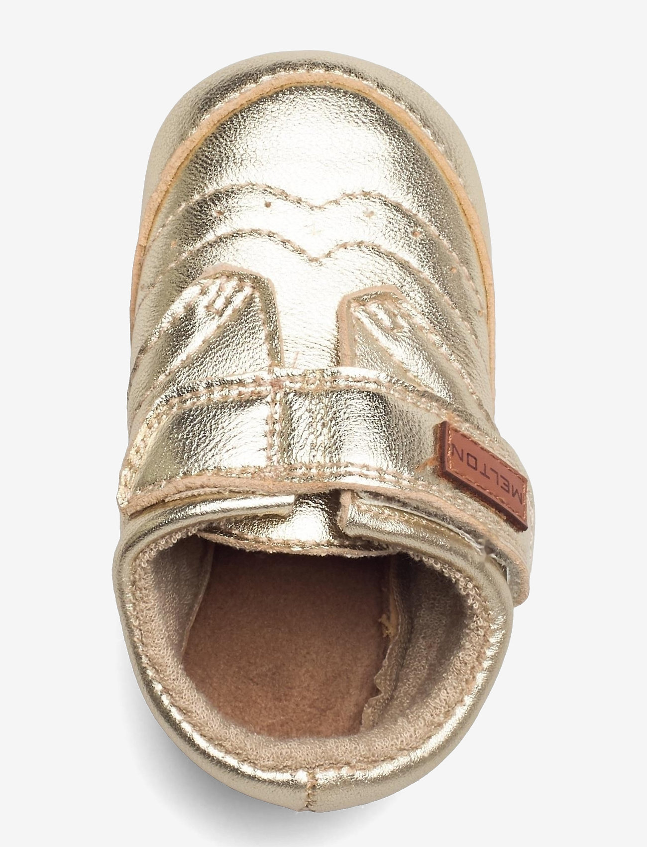 Melton - Leather Shoe - Velcro - gold - 3
