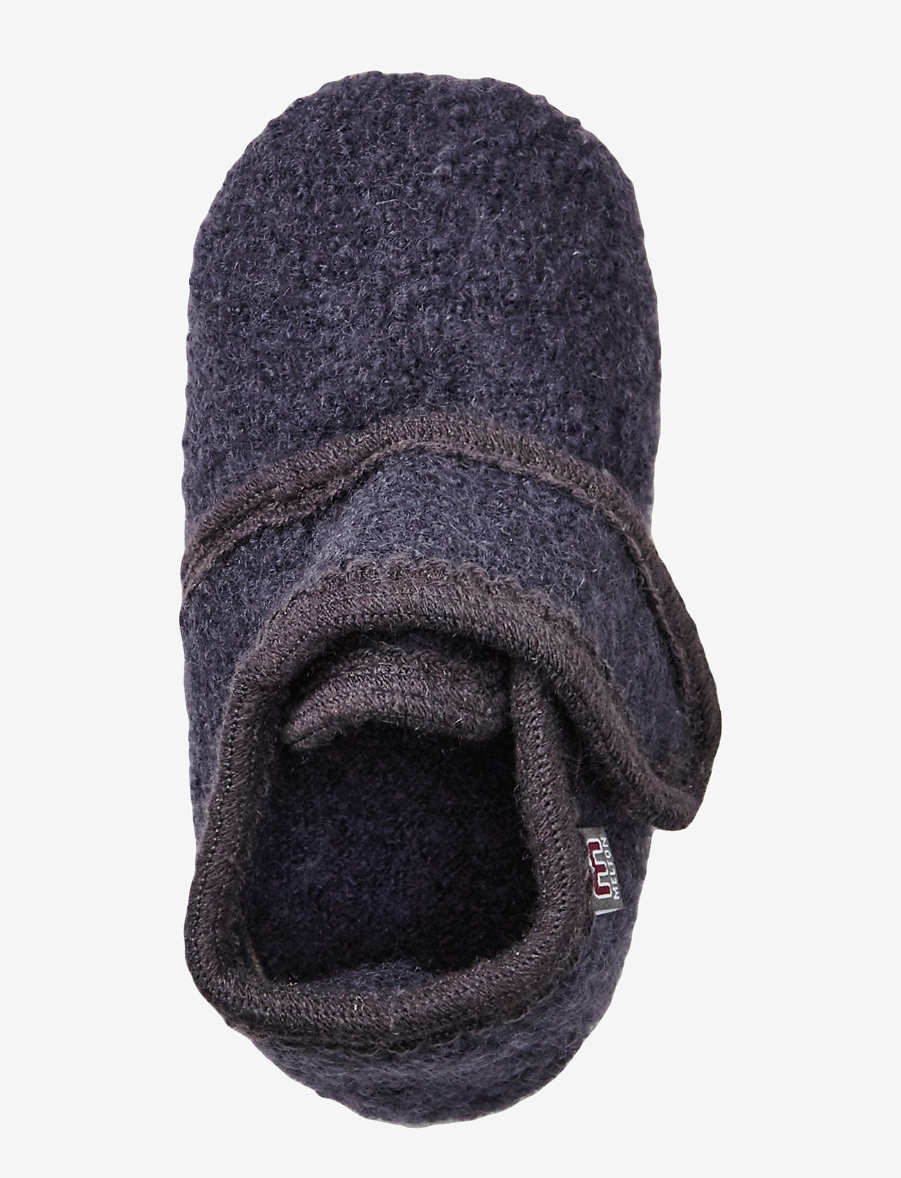 Melton - Wool slippers with velcro - antracite - 4