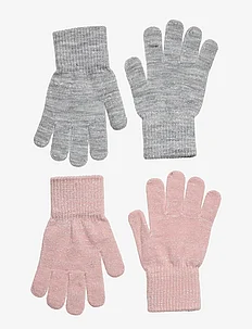 2-pack gloves - w. Lurex, Melton