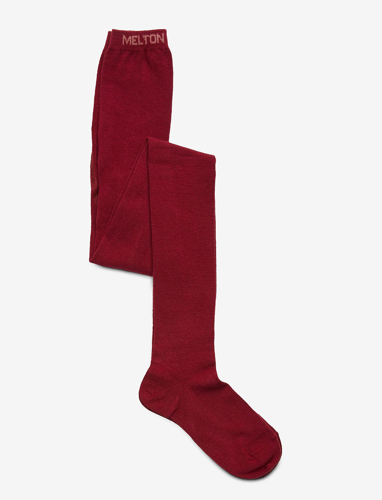 Melton - Cotton tights - efterårstøj - sundried tomato - 1