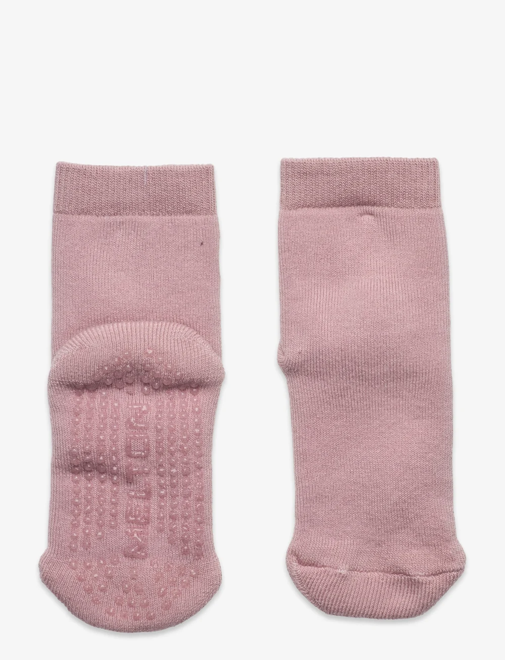 Melton - Cotton socks - anti-slip - halksockor - alt rosa - 0