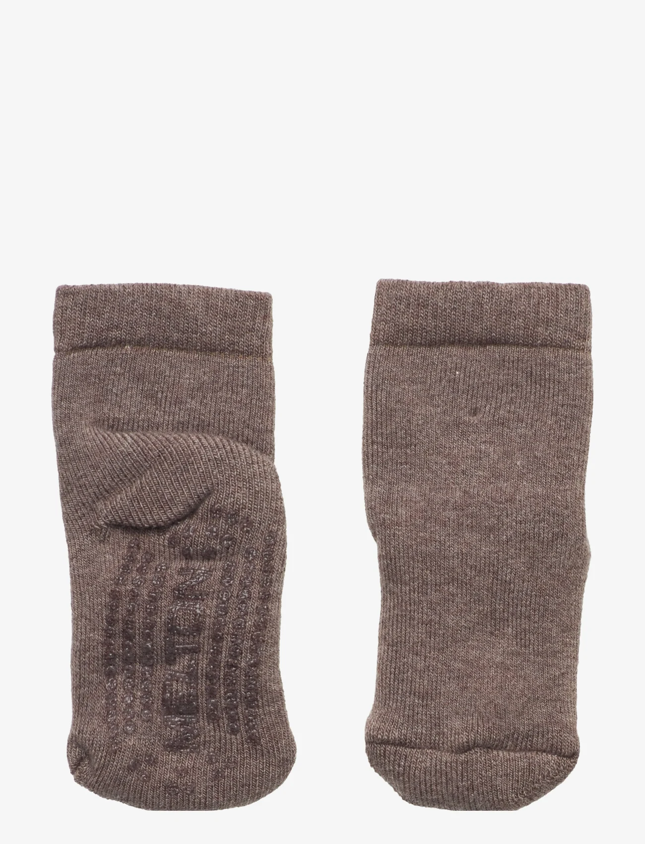 Melton - Cotton socks - anti-slip - laveste priser - denver melange - 0