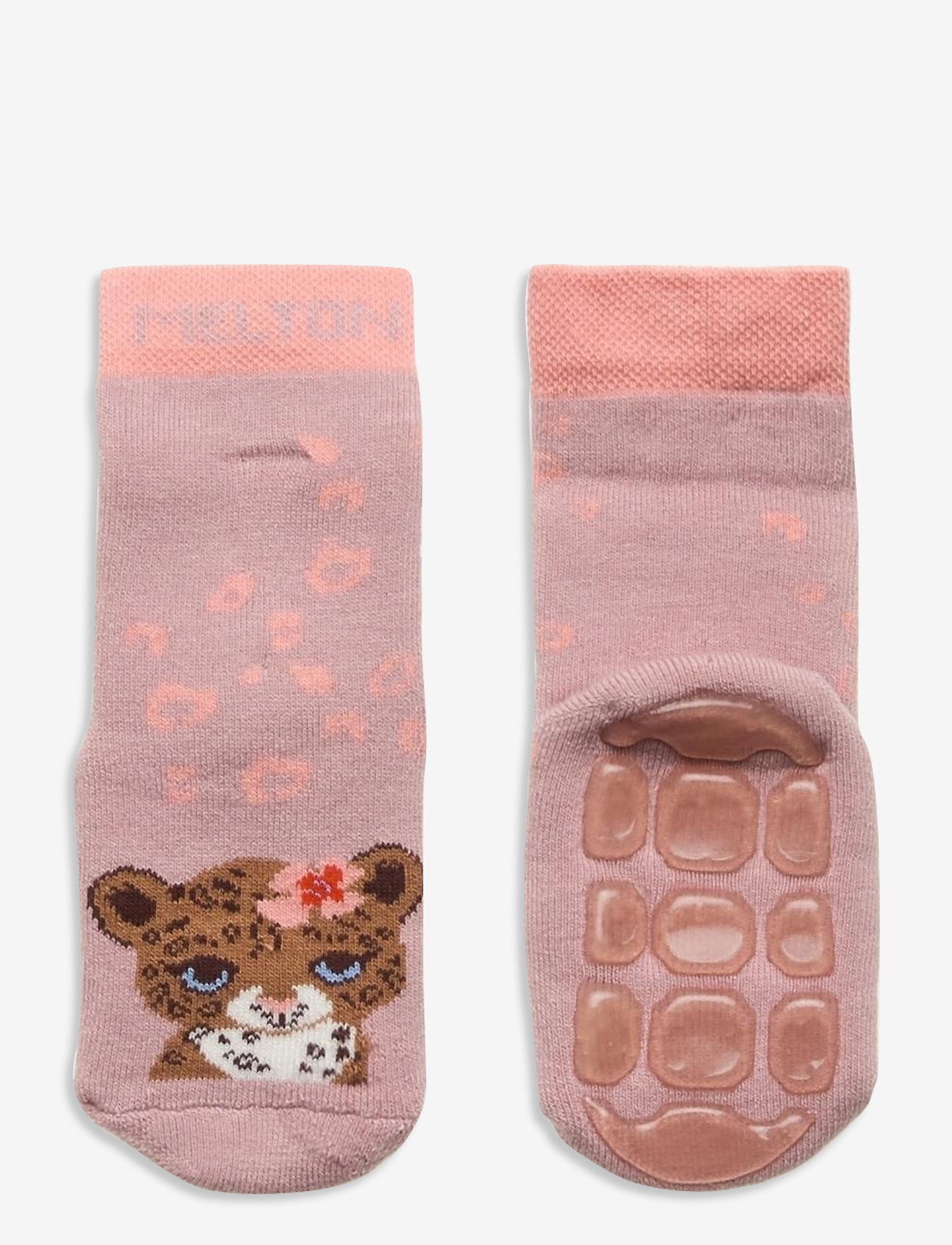 Melton - Maddie socks with anti-slip - rose - 0