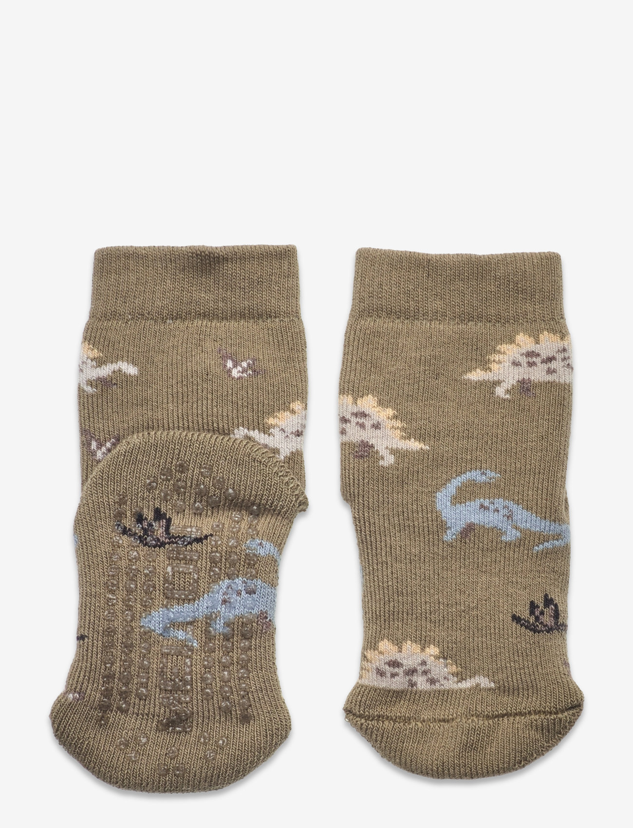 Melton - Dinosaurs socks - Let's Go - safari green - 0