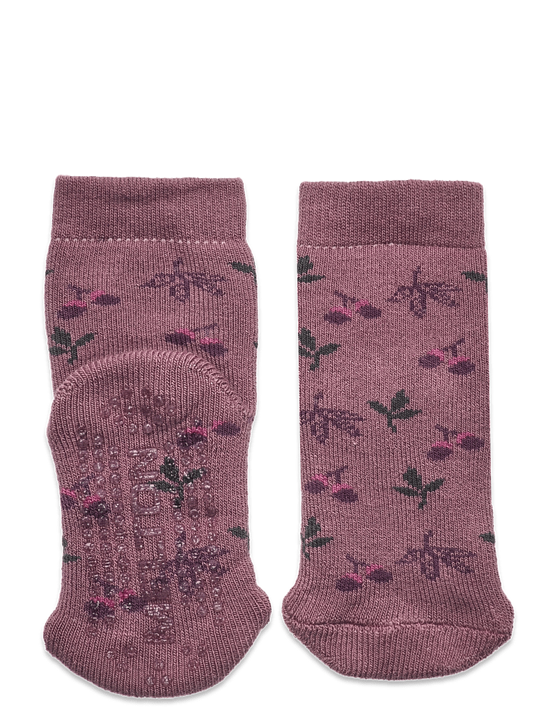 Melton - Maple sock anti slip Let's Go - skridsikre sokker - grape shake - 0